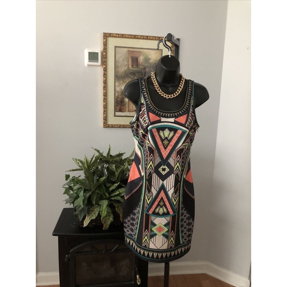 Forever 21‎ Womens Dress Geometric Print Sleeveless Size Medium